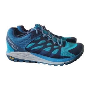 Merrell Antora 2 GTX Gore-Tex Trail Running Shoes Women’s Size 9 Waterproof Blue
